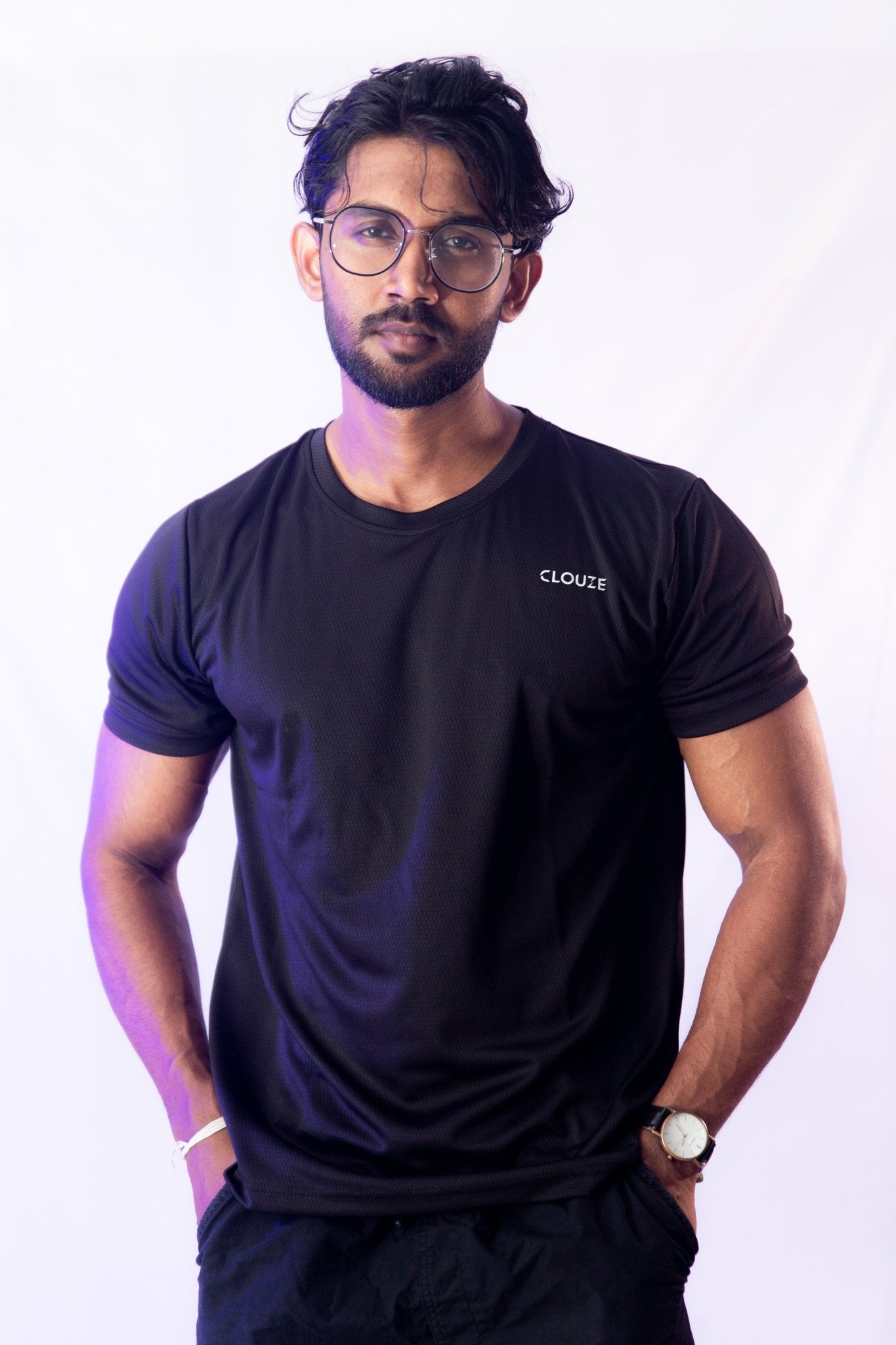 Core Active Tee - Black - CLOUZE